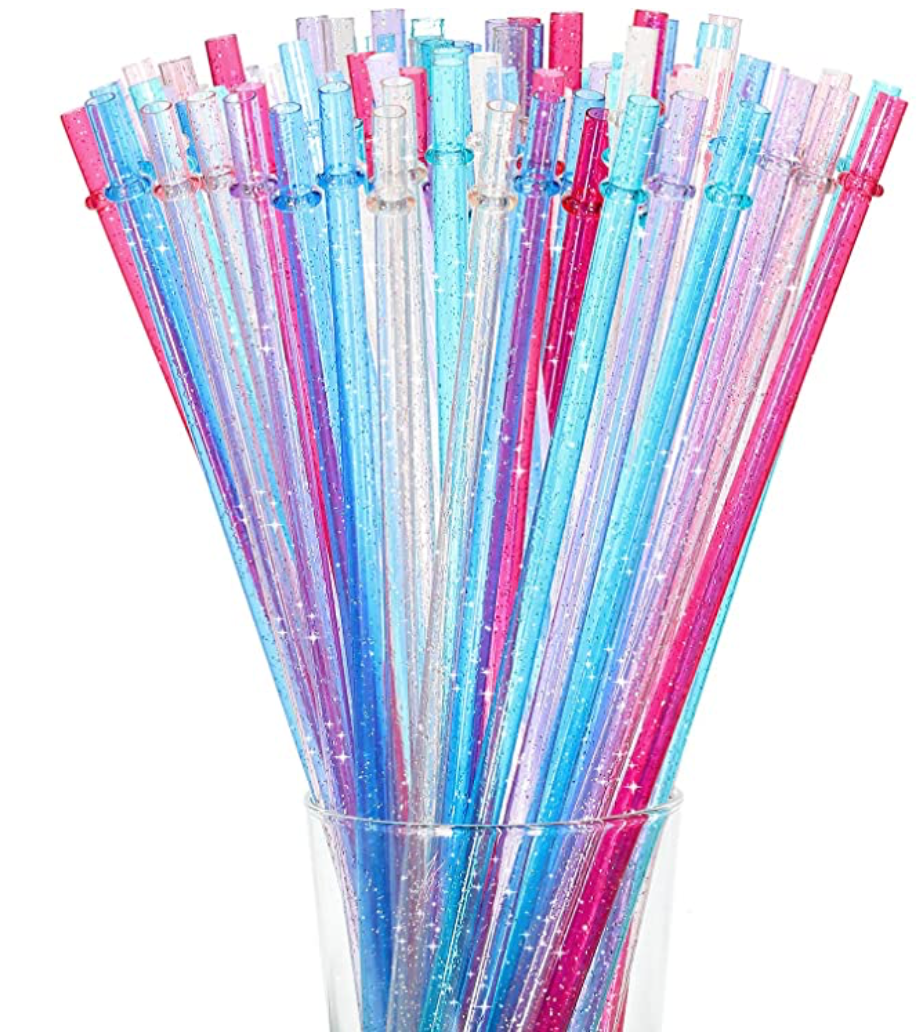 11 inch Glitter Reusable Straws, ADD ON ONLY – Creative with Lovee